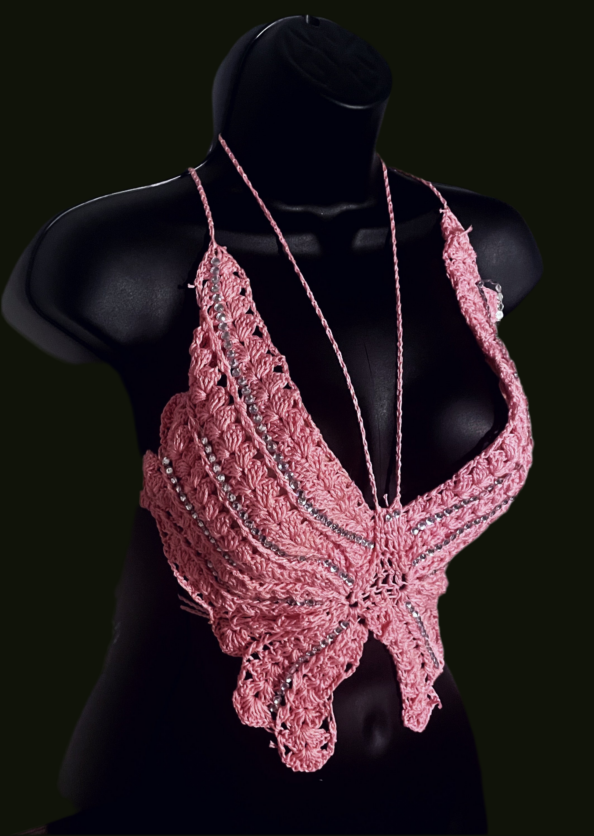 Butterfly Top Crochet Lingerie