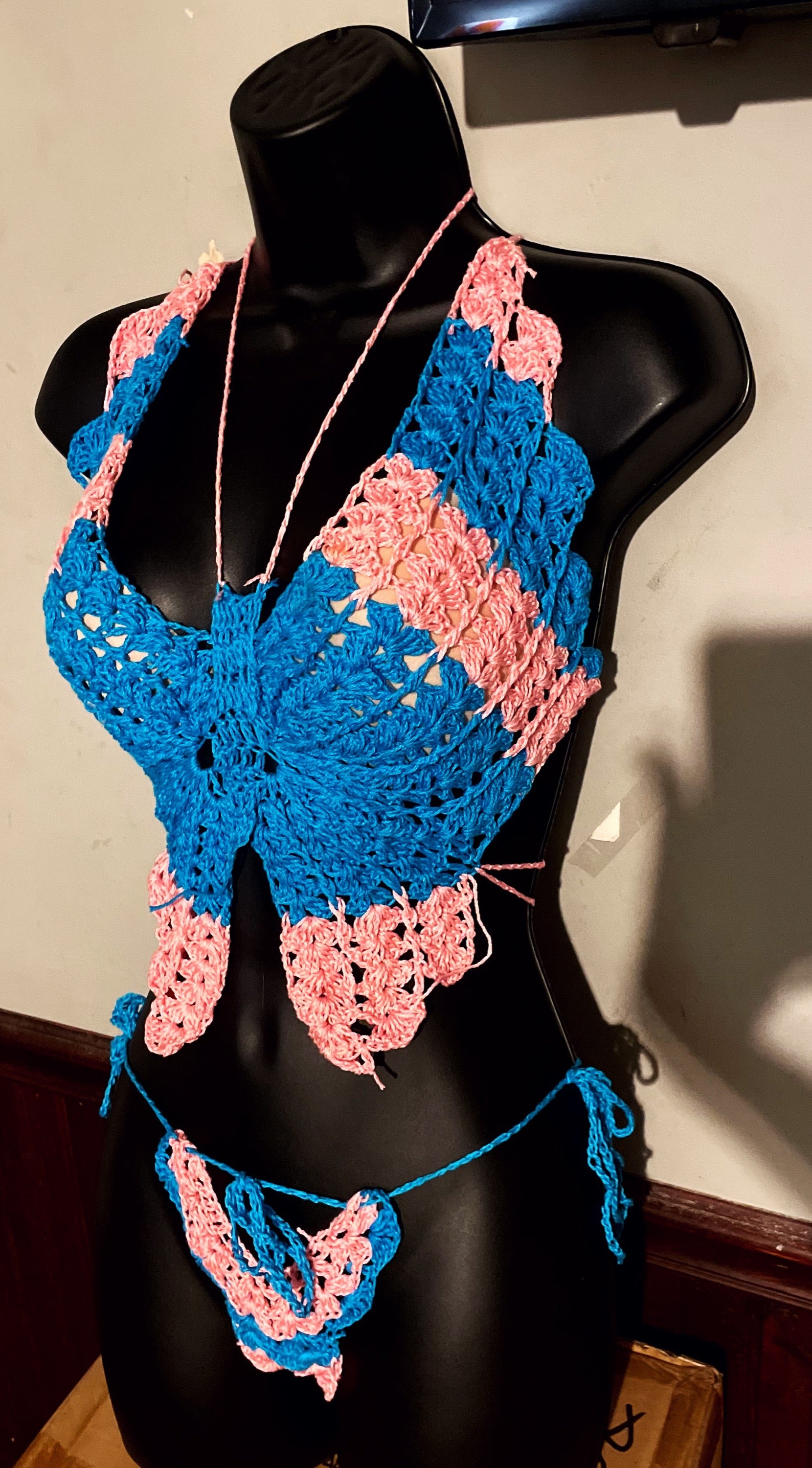 Butterfly Top Crochet Lingerie