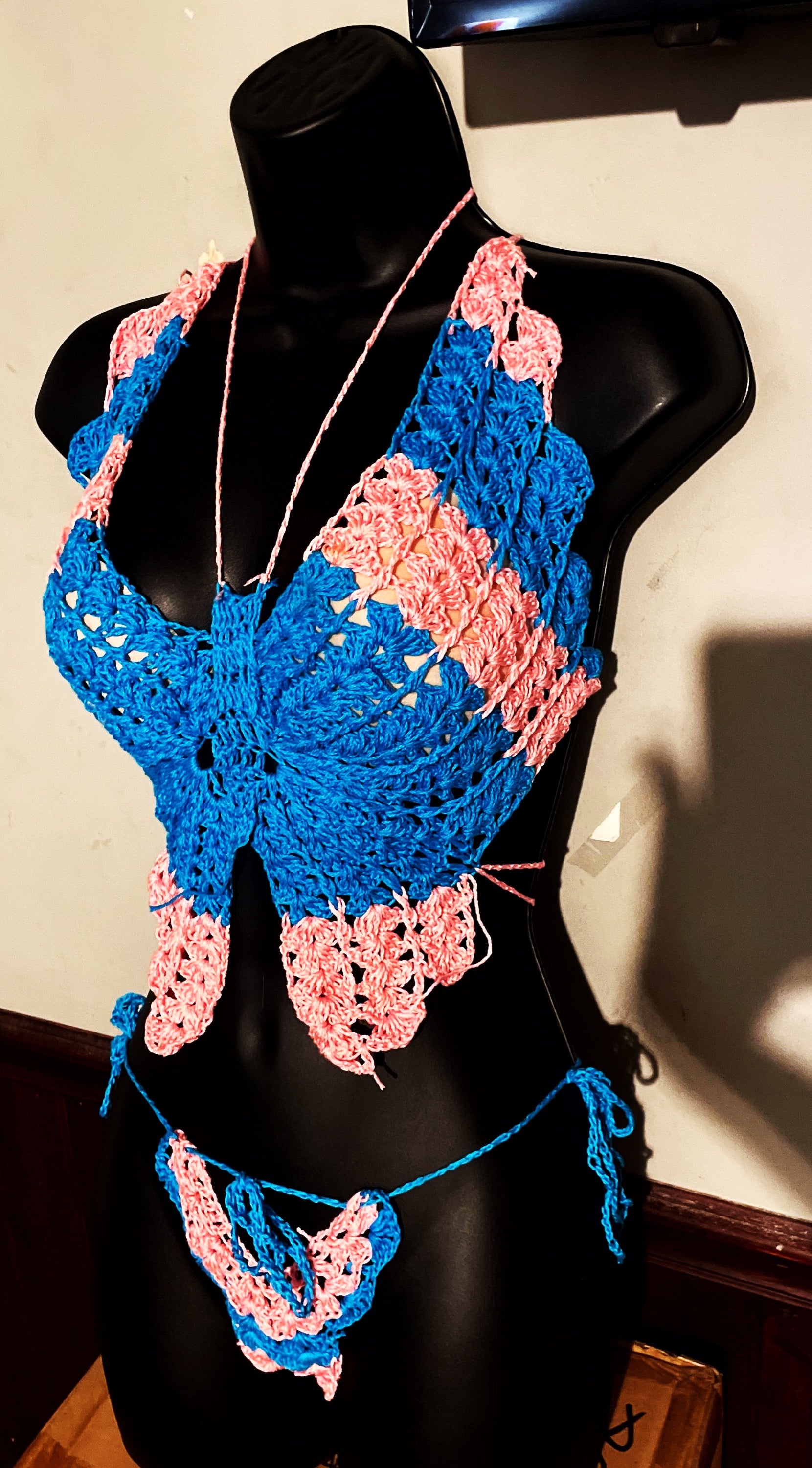 Butterfly Top Crochet Lingerie