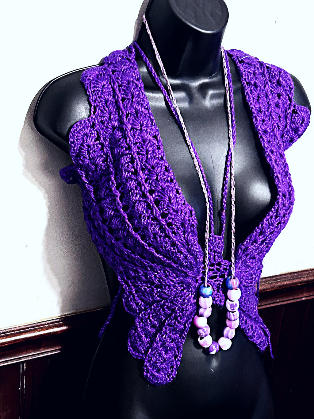 Butterfly crochet top