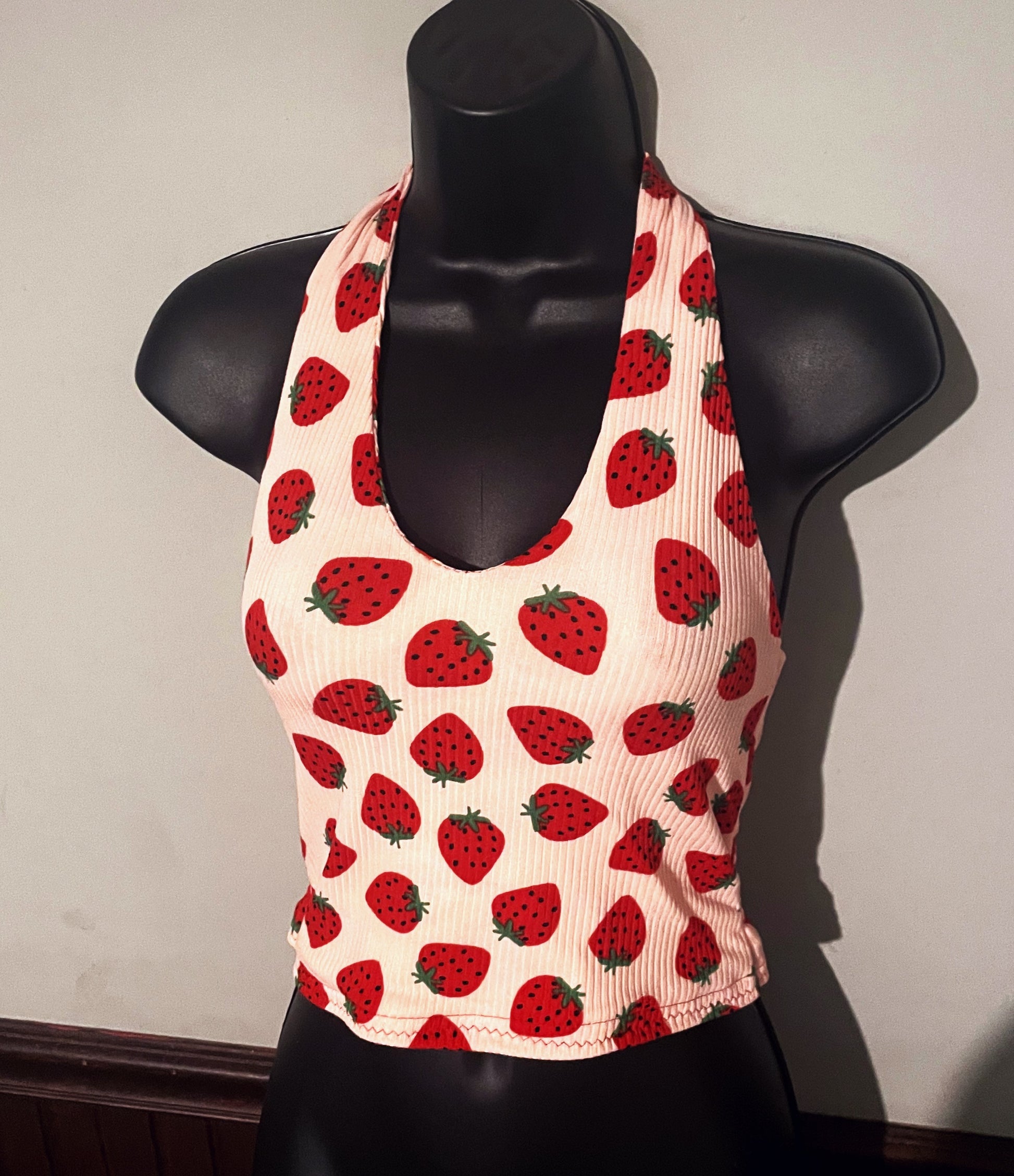 Strawberries Halter Top